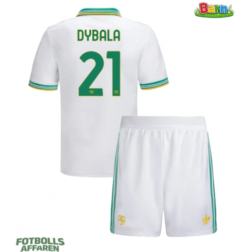 AS Roma Paulo Dybala #21 Tredjeställ Barn 2025-26 Kortärmad (+ Korta byxor)